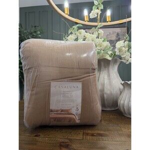Casaluna Comforter Set Heavyweight Down Alternative, Warm Brown, King/Cal King